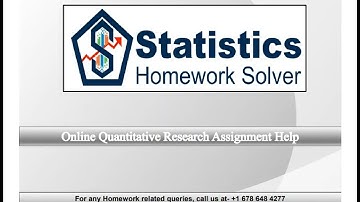 Online Quantitative Research Assignment Help