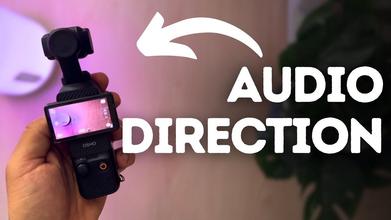 Как настроить направление звука на DJI Osmo Pocket 3?