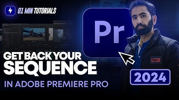 How to Get Back Your Sequence Panel in Adobe Premiere Pro 2024