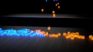 Mahabharata Krishna Tune Falling Cube Notes | Full HD | 1920 x 1080 | 3D Animation | Piano