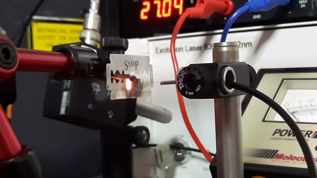 laser diode 260w sur lame de rasoir