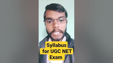 Syllabus for UGC NET Exam #shorts #youtubeshorts #shortvideo