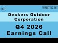 Deckers Outdoor Q4 2026 Earnings Call | HOKA and UGG Demand Power Exceptional Full-Year Profits.