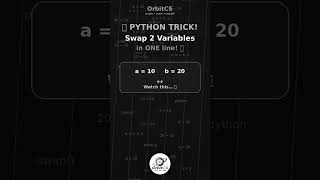 Python One-Line Tricks : How to Swap 2 Variables in 1 Line