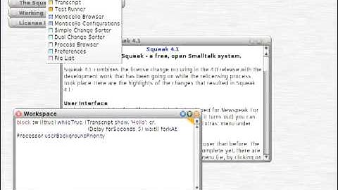 ST 4U 41: The Process Monitor in Squeak