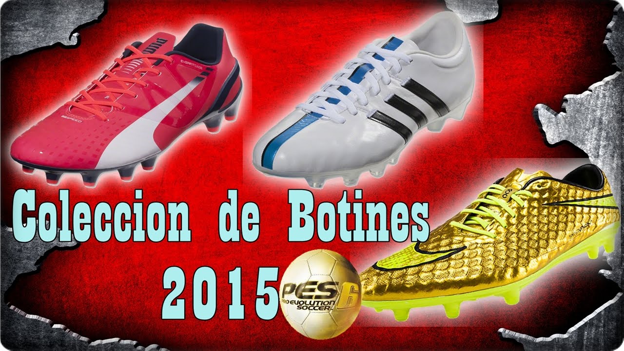 Pes 6 - Coleccion de Botines 2015/16 (Nike, Adidas, Puma) - YouTube