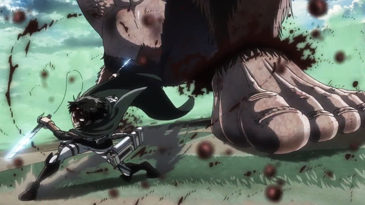 Levi vs Beast Titan   Attack on Titan Season 3  with Attack on Titan OST