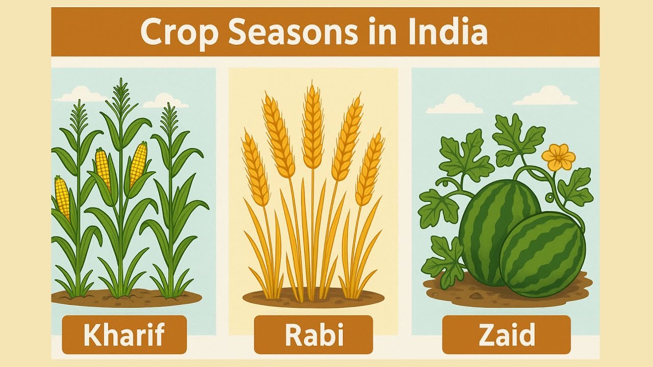 Crop Seasons: Kharif, Rabi, Zaid