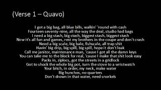 Joe Gifted - Water (Remix) ft. Quavo and Gucci Mane - Lyrics