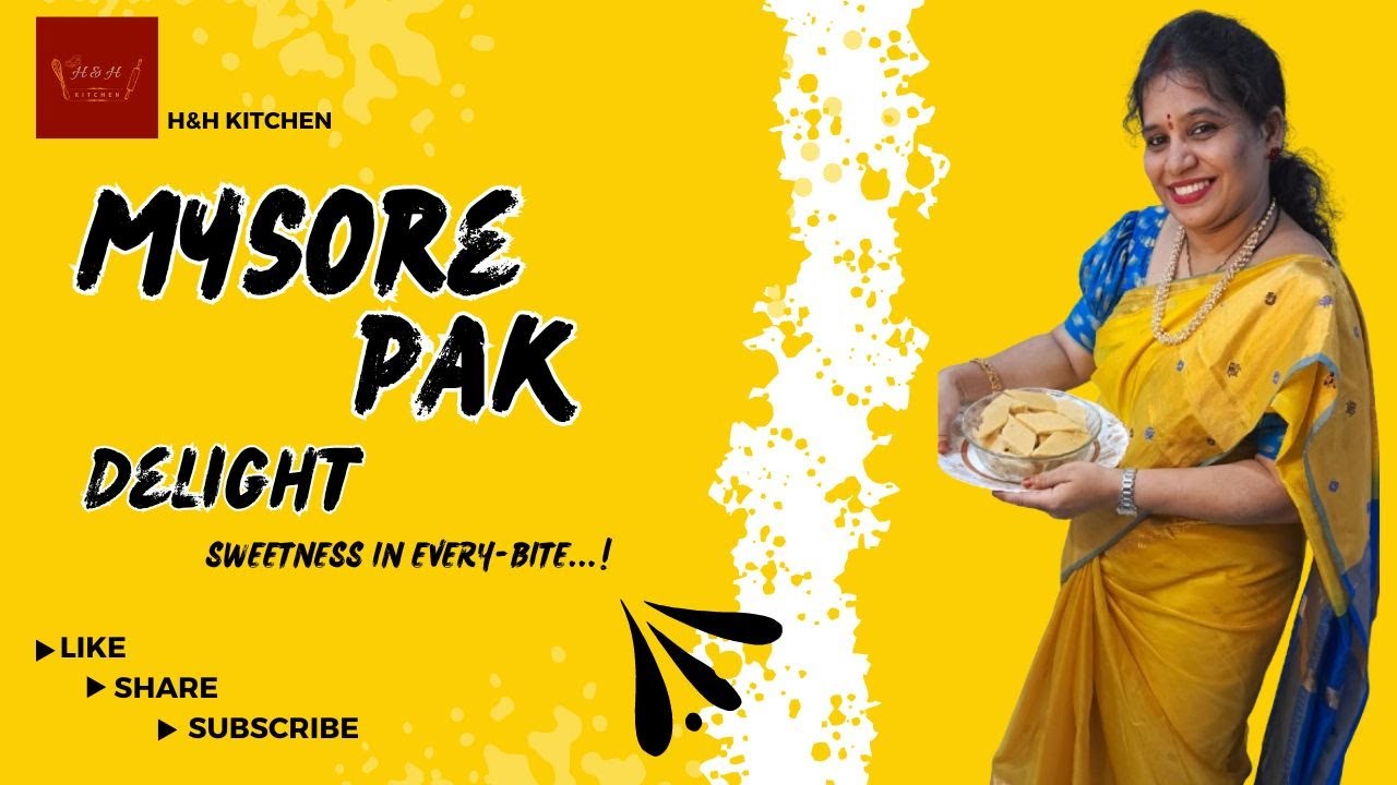 🤩Mysore Pak Delight..! Sweetness in Every Bite😋