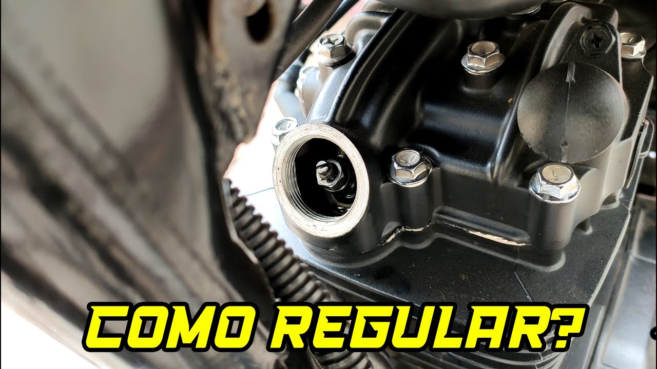 Fazendo regulagem de válvulas na INTRUDER 125