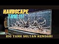 Proses pembuatan hardscape aquascape untuk ikan discuss big tank sultan kendari part 2