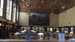 Tour inside the library of Berkeley University