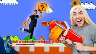NERF Super Mario Death Run Challenge!