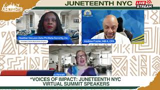 LUNCH AND LEARN || “voices of impact: Juneteenth nyc virtual summit speakers"