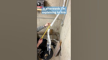 Installing a sump pump and a battery backup 👍🏻 #plumbing #sumppump #batterybackup #brainfart