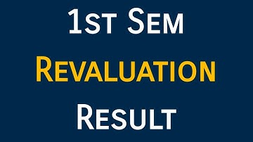 1st Sem Revaluation Result| Calicut University