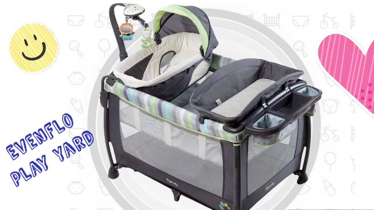 Play yard review. Evenflo Vill 4.... 4 in 1 play yard YouTube