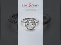 GIA Certified Round Brilliant Cut Diamond 2.11 carat (G color, VS2 clarity) ring in 18k White Gold