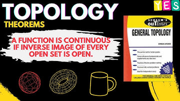 FUNCTION IS CONTINUOUS IFF INVERSE IMAGE OF EVERY OPEN SET IS OPEN | Schaum