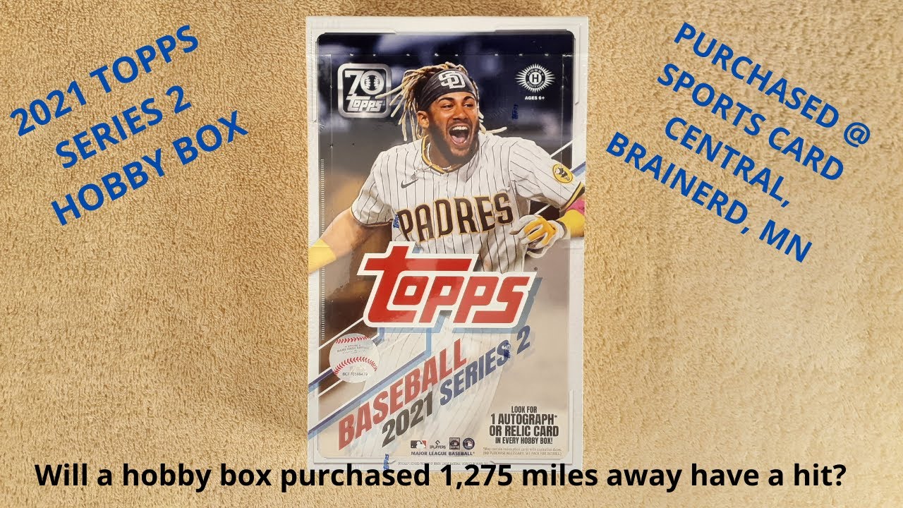 2021 Topps Series 2 Baseball Hobby Box From Card Shop in Brainerd