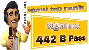 OSM TACTICS 2024 : Against Top Rank Against 442B Pass ( Play Away )