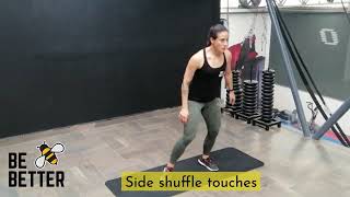 Side shuffle touches