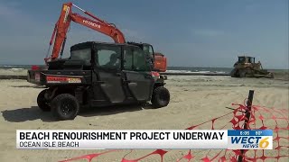 Dredging work has started in Ocean Isle Beach, town to get sand to fight erosion