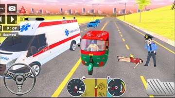 auto rickshaw stunt🛺tuk tuk auto rickshaw simulator games!Android games 2023