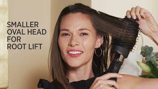 A Blowout With Curls With Hot Tools One Step Detachable Blowout Volumiser Small Detachable Barrel