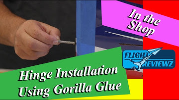FlightReviewz How To: Hinge Installation Using Gorilla Glue (Rudder)