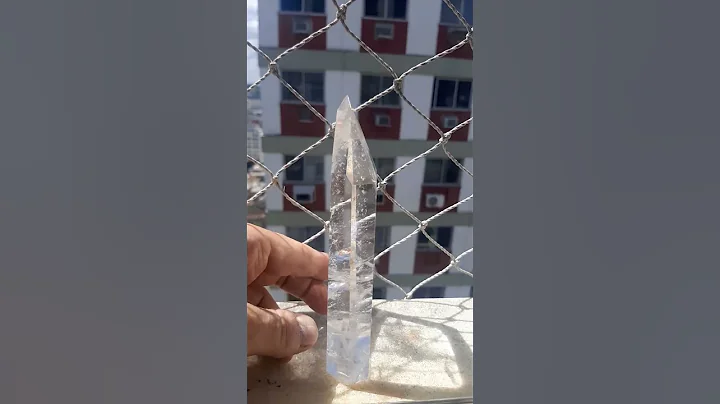 top of line clear quartz crystal 6 inches tall
