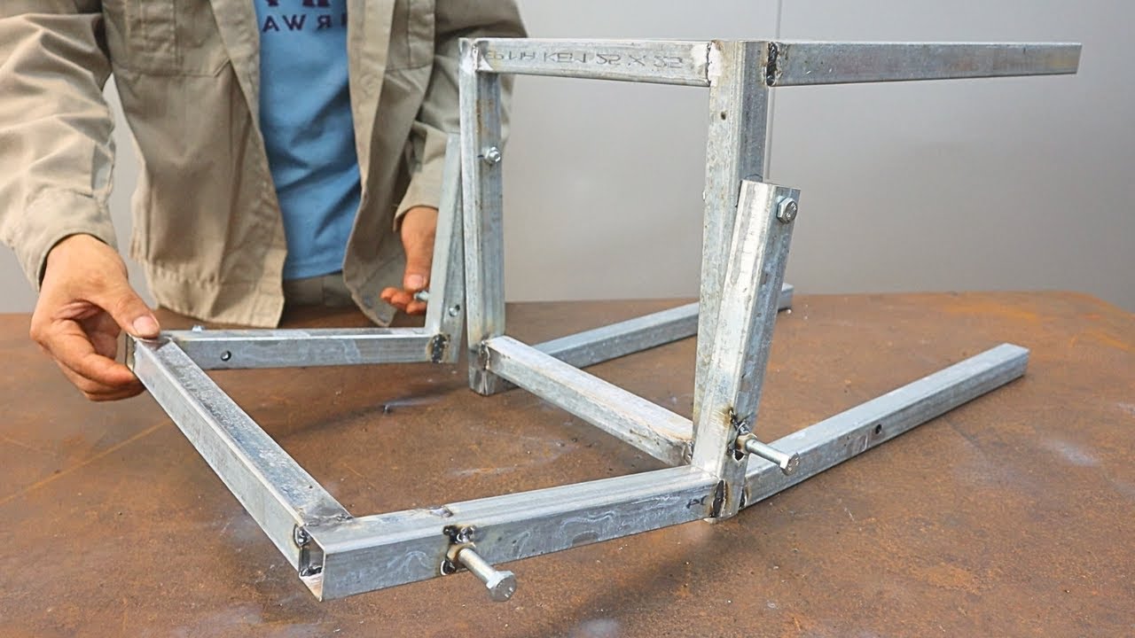 Two In One Chair Great idea for a smart handmade 2-in-1 chair / Diy smart metal chair ...