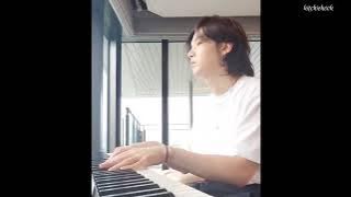 BTS SUGA Playing the Piano at the Hotel | Instagram 220929