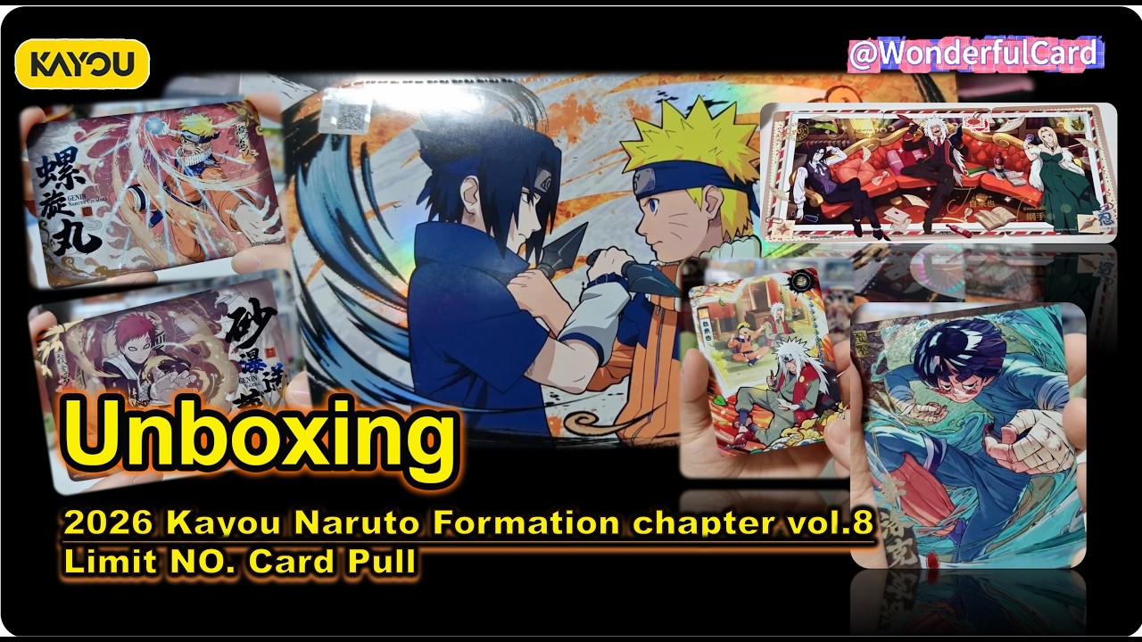 Unboxing」2026 Naruto Collection Cards Game 4 boxes Formation