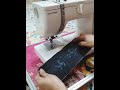 Floral fold wallet stitching