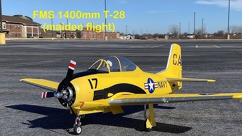 FMS T-28D PNP 1400mm (maiden flight)