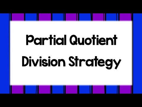 Video: Was ist eine partielle Quotientenstrategie?