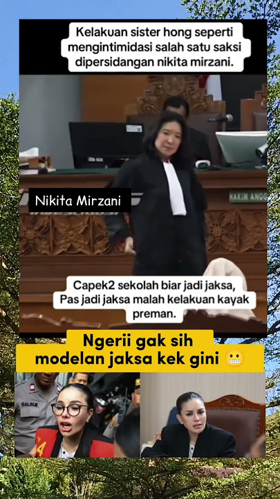 Jaksa Jpu intimid4si saksi Nikita Mirzani