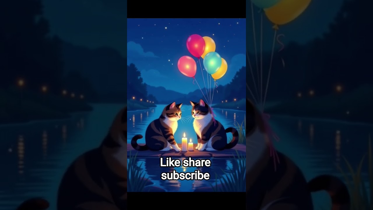 Two Cats, One Candle — The Cutest Date Night Ever 🕯️🐾💖”