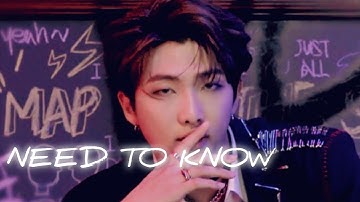 NEED TO KNOW ~ KIM NAMJOON FMV VIDEO