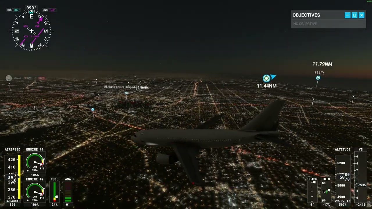 Failed landing at LAX