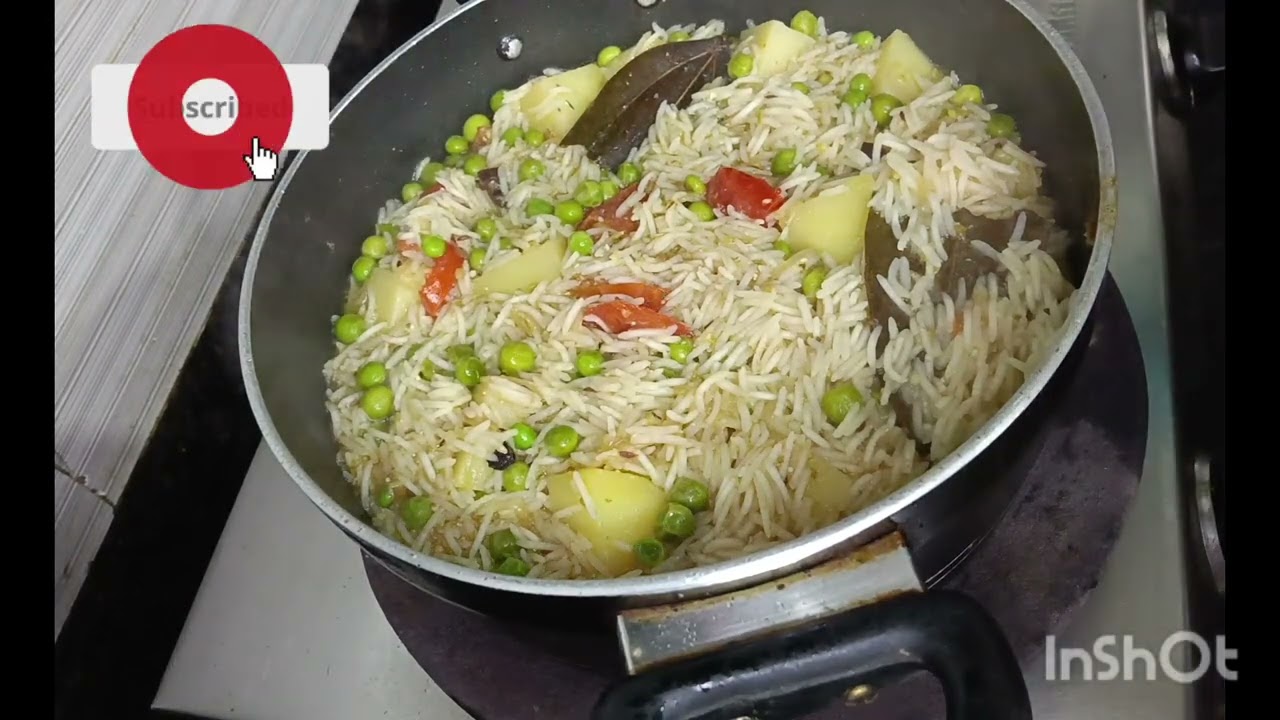 Aalu matar pulau khushbudar recipe ❤️