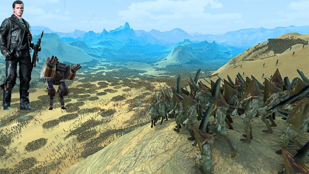 8,000,000 Pyramid heads ATTACK Terminators IN PLANET SCIONN - UEBS 2 ...