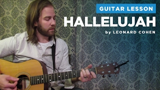 Video thumbnail of "How to play "Hallelujah" by Leonard Cohen / Rufus Wainwright (Guitar Chords & Lesson)"