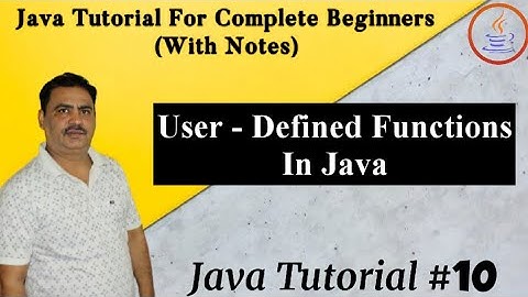 User Defined Functions In Java || Basic Understanding Of Java || By Harvinder Singh