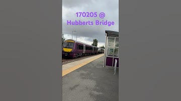 #shorts - 170205 passing through Hubberts Bridge station #class170 #railway