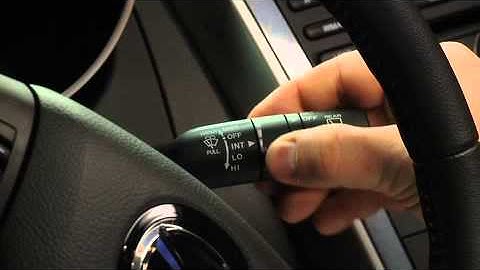 2012 CX-7 — Wipers Washers Variable Intermittent | Mazda USA