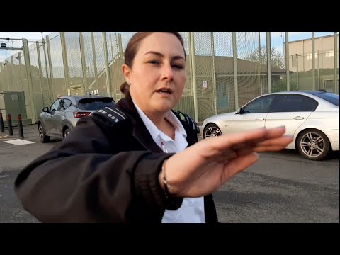 prison!! officer karen shows me the hand after walking infront of my camera #prison #pinac