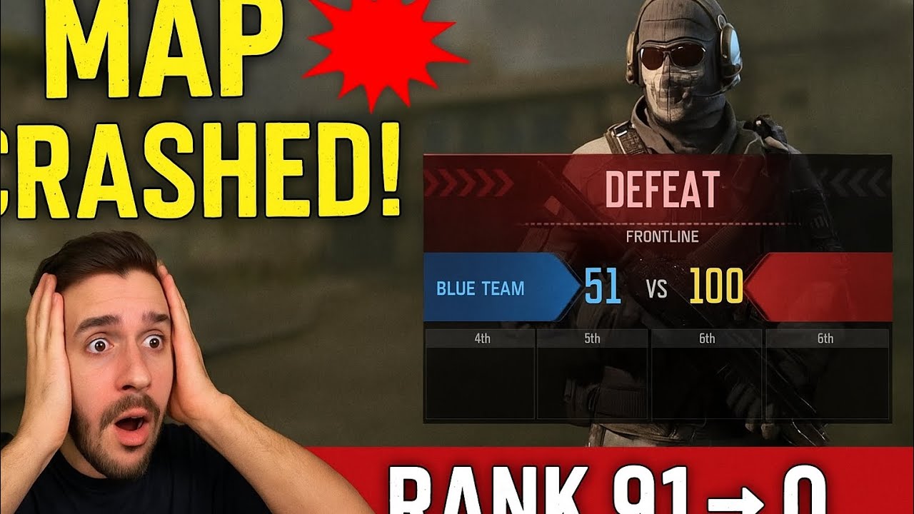 Frontline Map Cod COD Mobile Ranked Match Crashed at Rank 91! | Frontline Map Glitch 😱🔥 ...